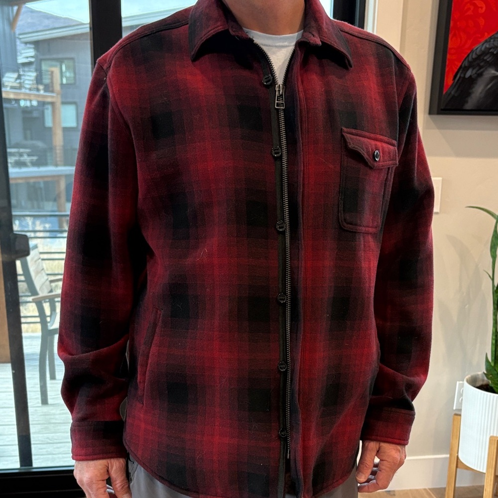 Dakota and Grizzly Men's Red Plaid Barn Jacket